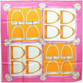 Secondhand Celine scarf muffler pink x multicolor harness pattern CELINE ladies horsebit (Like New)