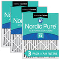 Nordic Pure 24x30x2 Pleated Air Filters MERV 14 Plus Carbon 3 Pack