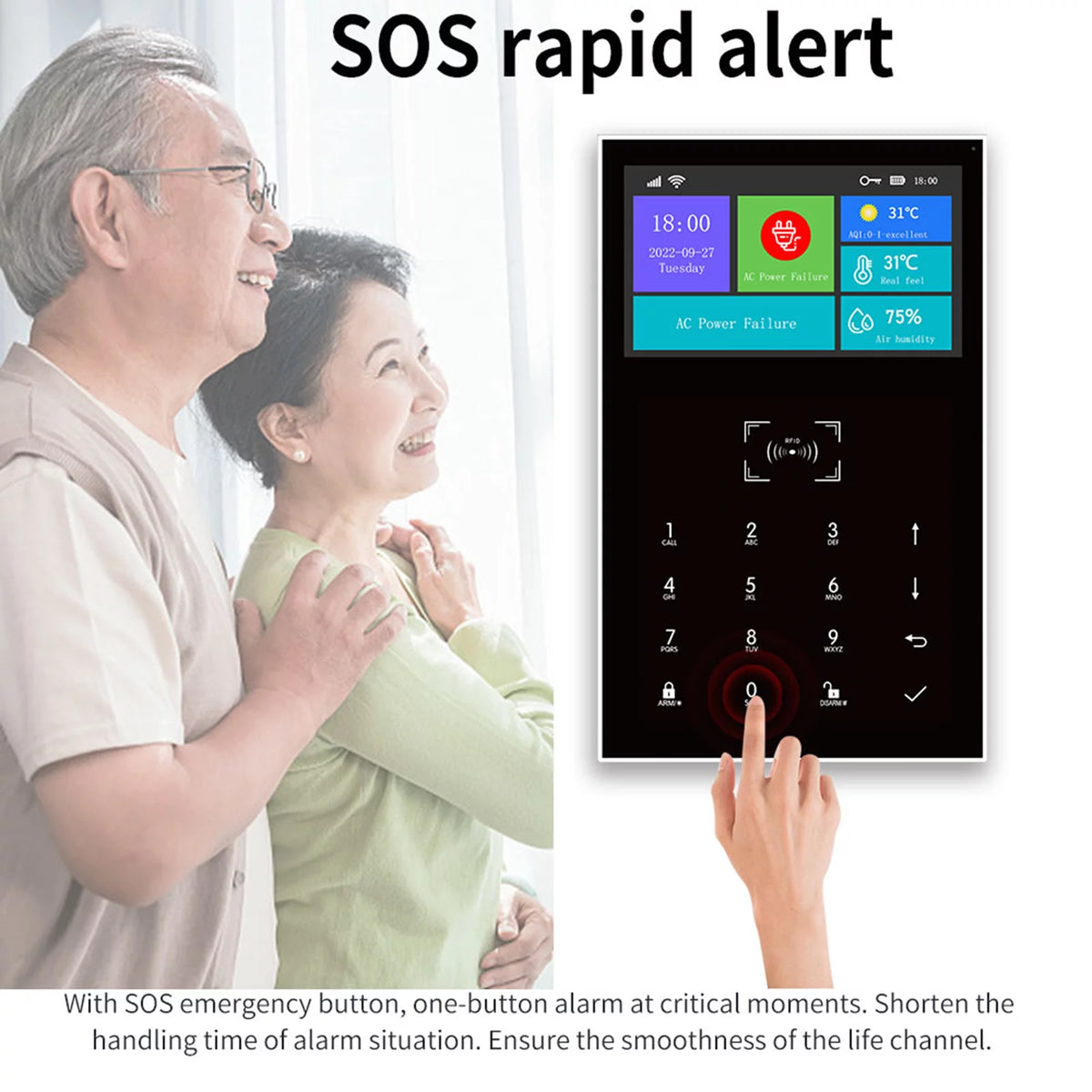 moobody All Touch USB Screen Wireless WIFI GSM Burglar System Smart Home DIY APP Smart Life