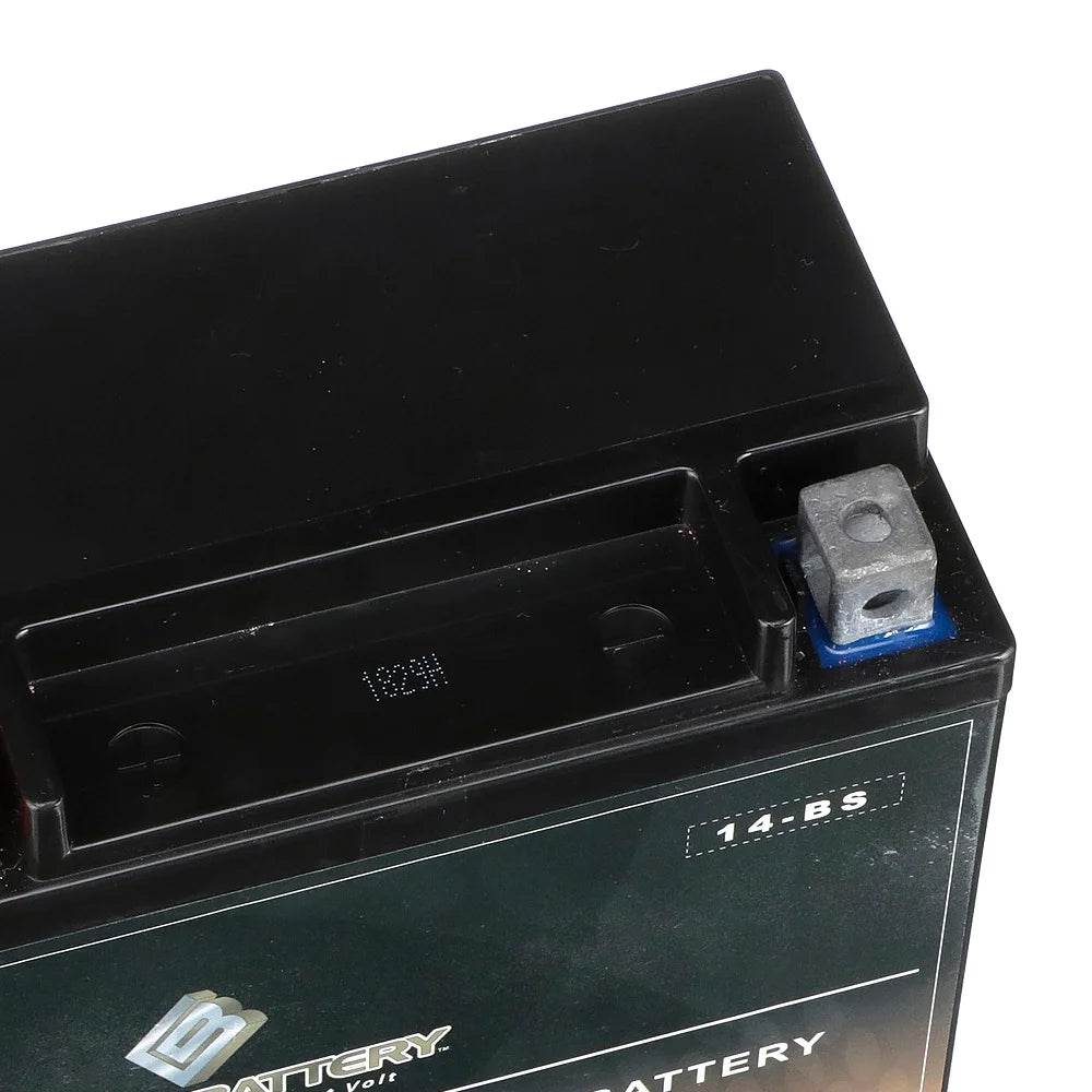 Chrome Battery Ytx14-bs (14-bs 12 Volts,12 Ah, 200 Cca) Sealed AGM Motorcycle Battery for Honda 1100cc Vt1100c, C3, T Shadow (spirit, Aero, A. C. E. Tourer) 2004