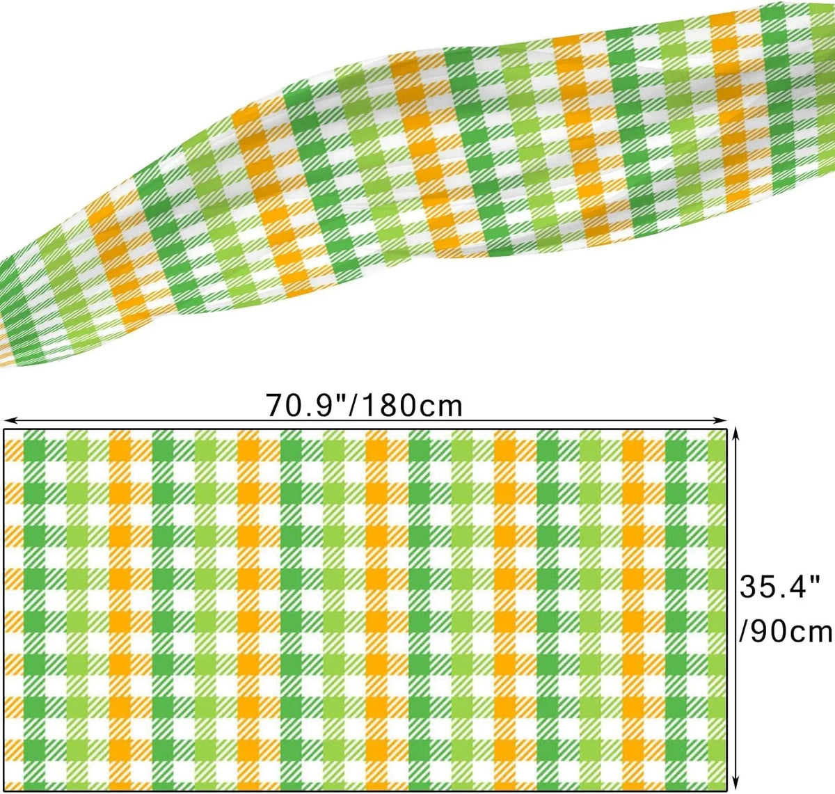 Hyjoy Classic Checkers Pattern Long Silk Neck Scarf Lightweight Shawl Wrap Scarves for Women Girls