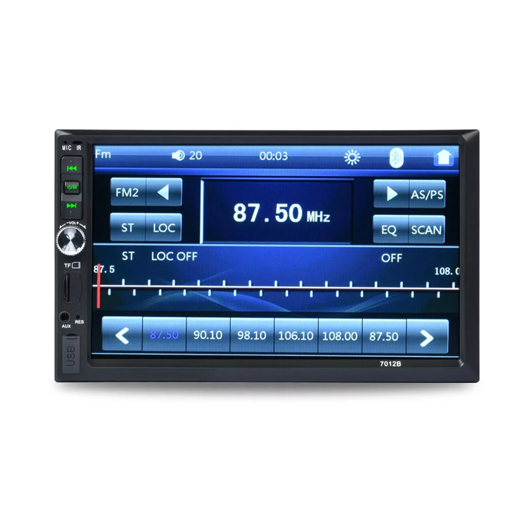 7" Double Din Car Stereo Bluetooth HD Touch Screen Car Radio with Reverse Camera And Mirror Link(Both Support Android and ios System)