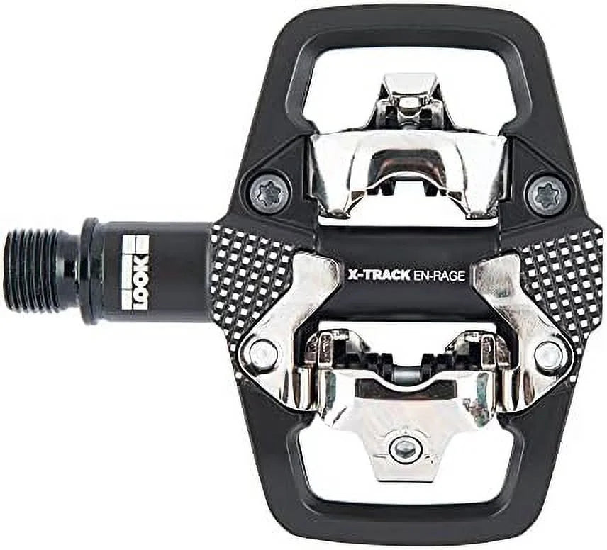 Cycle - X-Track En-Rage MTB Pedals - Standard SPD Mechanism Compatible - Clipless Pedal - Forged Aluminum Body - Large Contact Surfaces - Strong And Light Bike Pedals, Ideal For Trail Riding