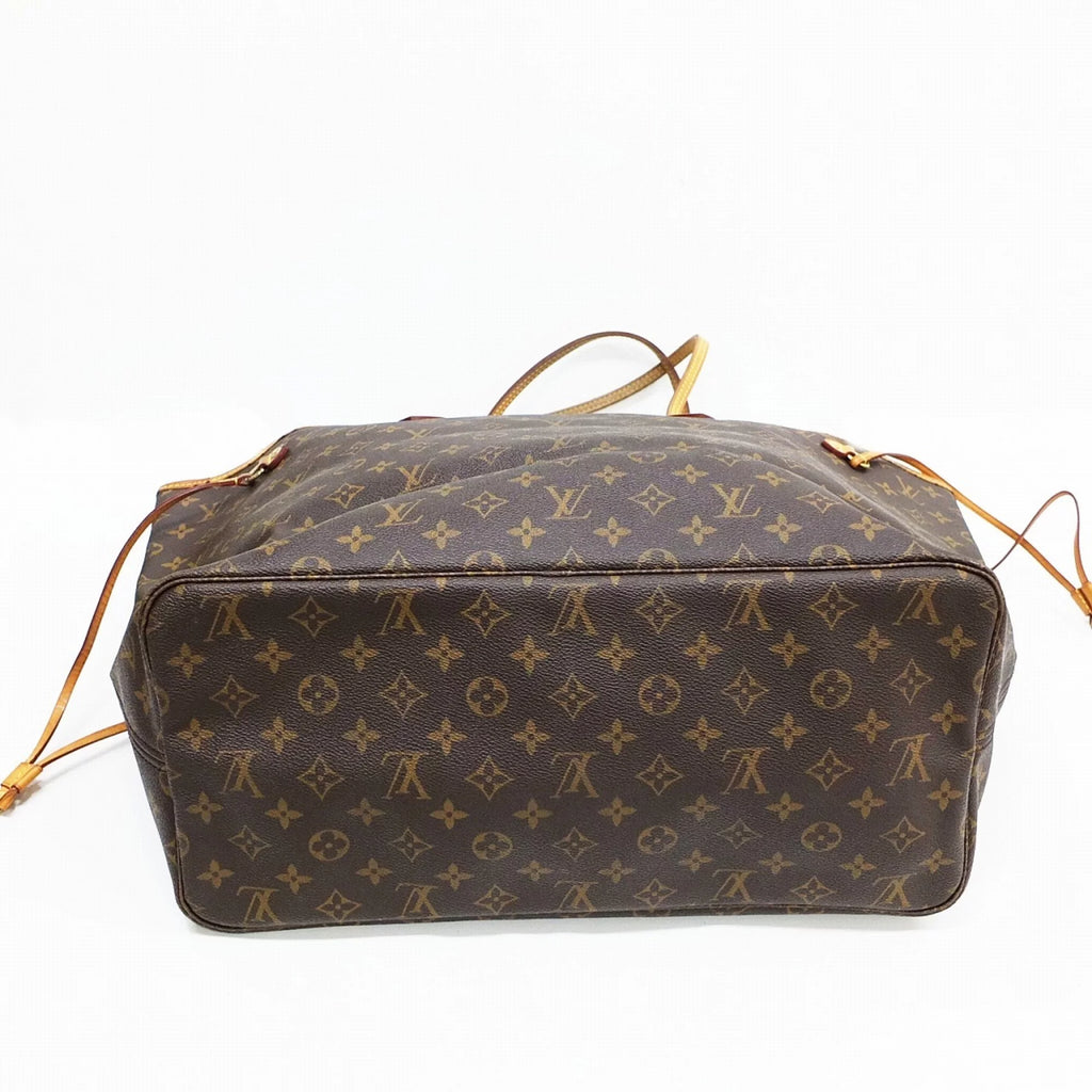 Used Louis Vuitton Neverfull GM Monogram M40157 Brown Canvas (Fair)