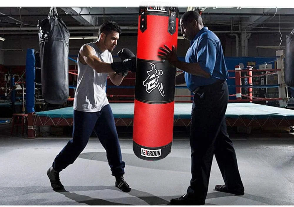Full Heavy Boxing Punching Bag (Empty), Training Gloves Speed Set Kicking MMA Workout, Taekwondo Training Fitness Heavy Boxing Workout, Muay Thai Kick Bag, Home Gym