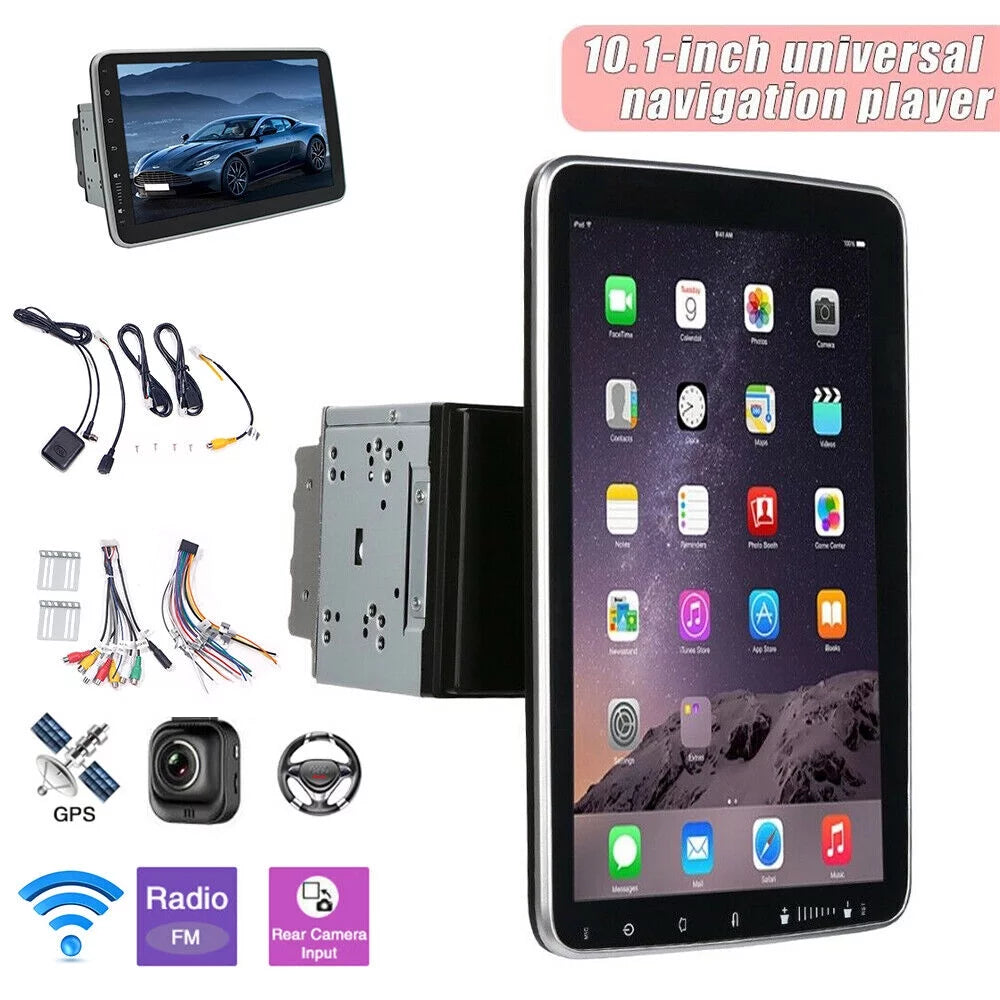 kydely  10 Inch On-Board Android 9.1 GPS Wifi Dual Din Touch Screen Player Navigation