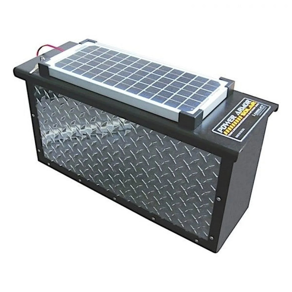 Torklift A7712RS Power Armor DH Aluminum Lockable Battery Box with Solar Panel