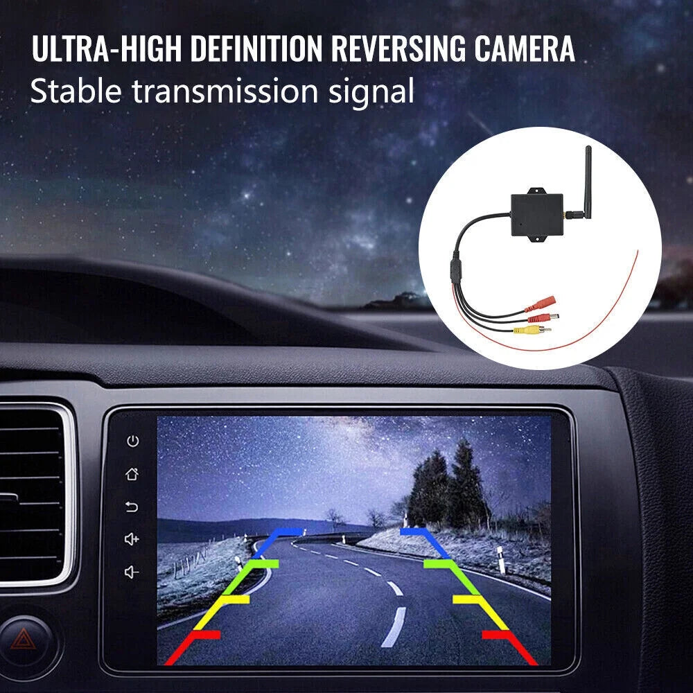 Easy Wireless Car Reversing Camera AV to Wifi Transmitter Module - Stable Signal, 50m Range - Ideal for Rear View Camera