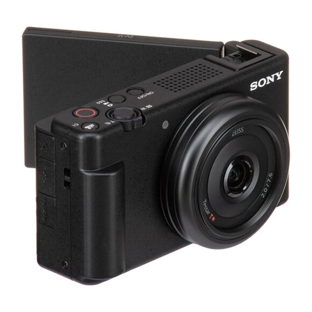 Sony ZV-1F Vlogging Camera (Black) with SanDisk 128GB Memory Card + Tripod + ZeeTech Accessory Bundle