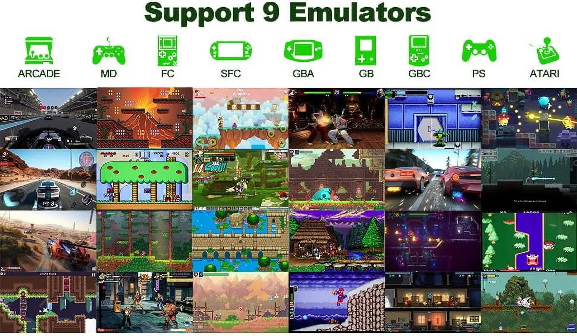 Retro Game Stick - Revisit Classic Games,Retro Game Console with Built in Games,20,000+ Games,9 Classic Emulators,4K HD Output and Dual 2.4G Wireless Controllers (64G)