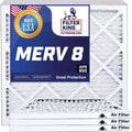 Filter King 35x33.5x1 Air Filter | 4-PACK | MERV 8 HVAC Pleated A/C Furnace Filters | MADE IN USA | Actual Size: 35 x 33.5 x .75"