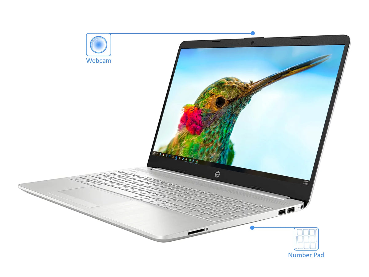 HP 15 Laptop, 15.6" IPS FHD Display, Intel Core i3-1115G4 Upto 4.1GHz, 16GB RAM, 1TB NVMe SSD, HDMI, Card Reader, Wi-Fi, Bluetooth, Windows 10 Home S