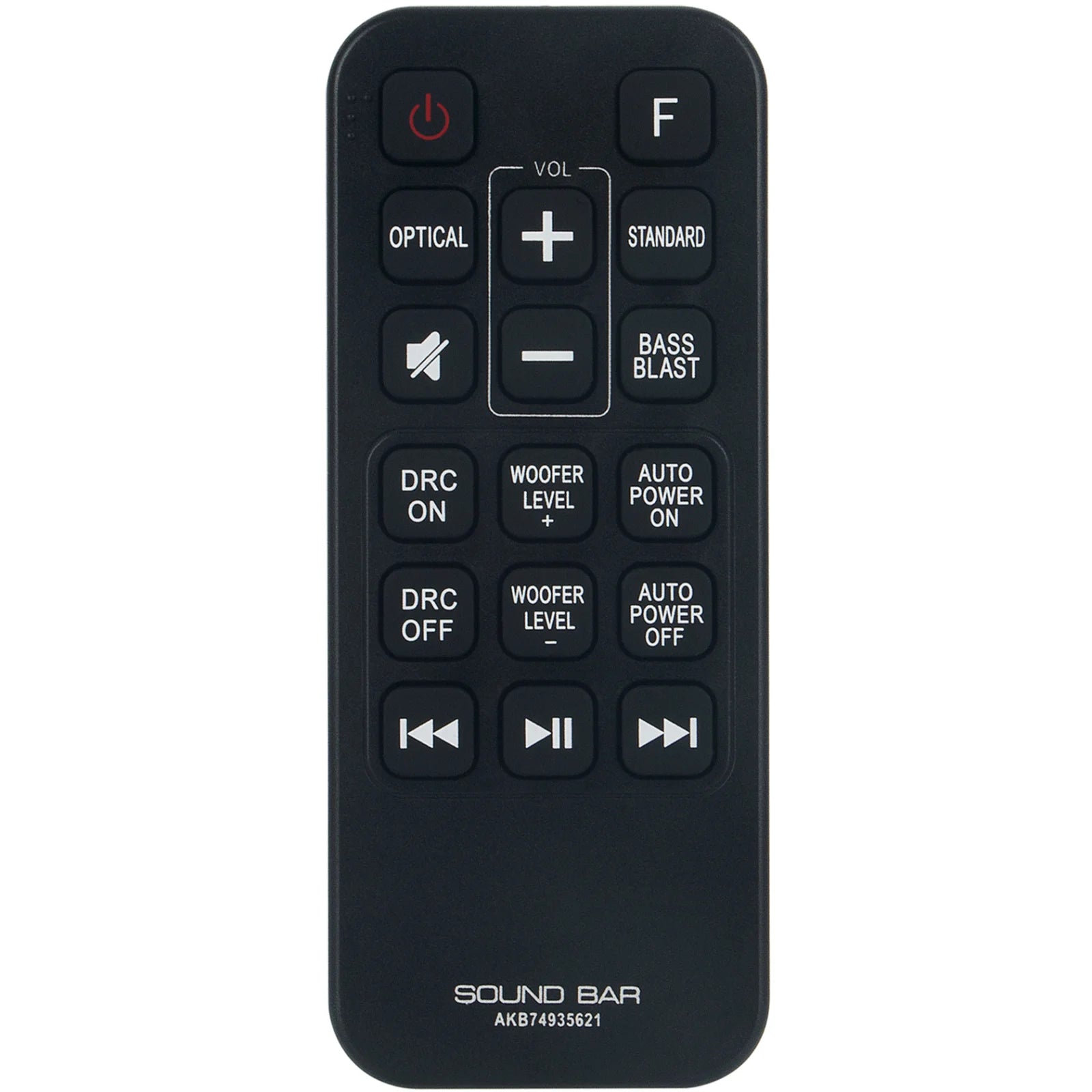 AKB74935621 Replacement Remote Control for LG Wireless Sound Bar SJ2 SPJ2B-W