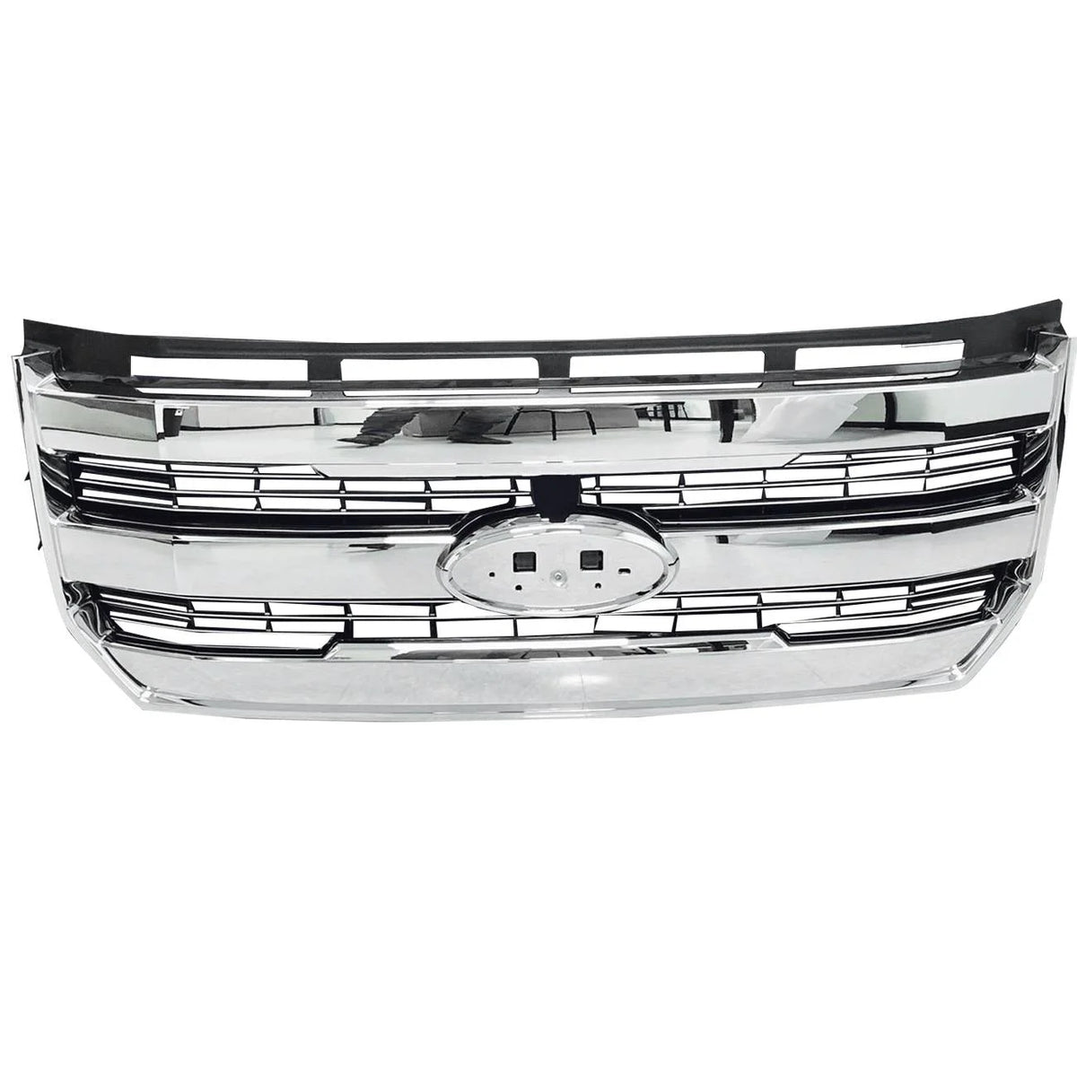 For 15-17 F-150 Front Bumper Radiator Grille Chrome W/o camera FL348200PBS