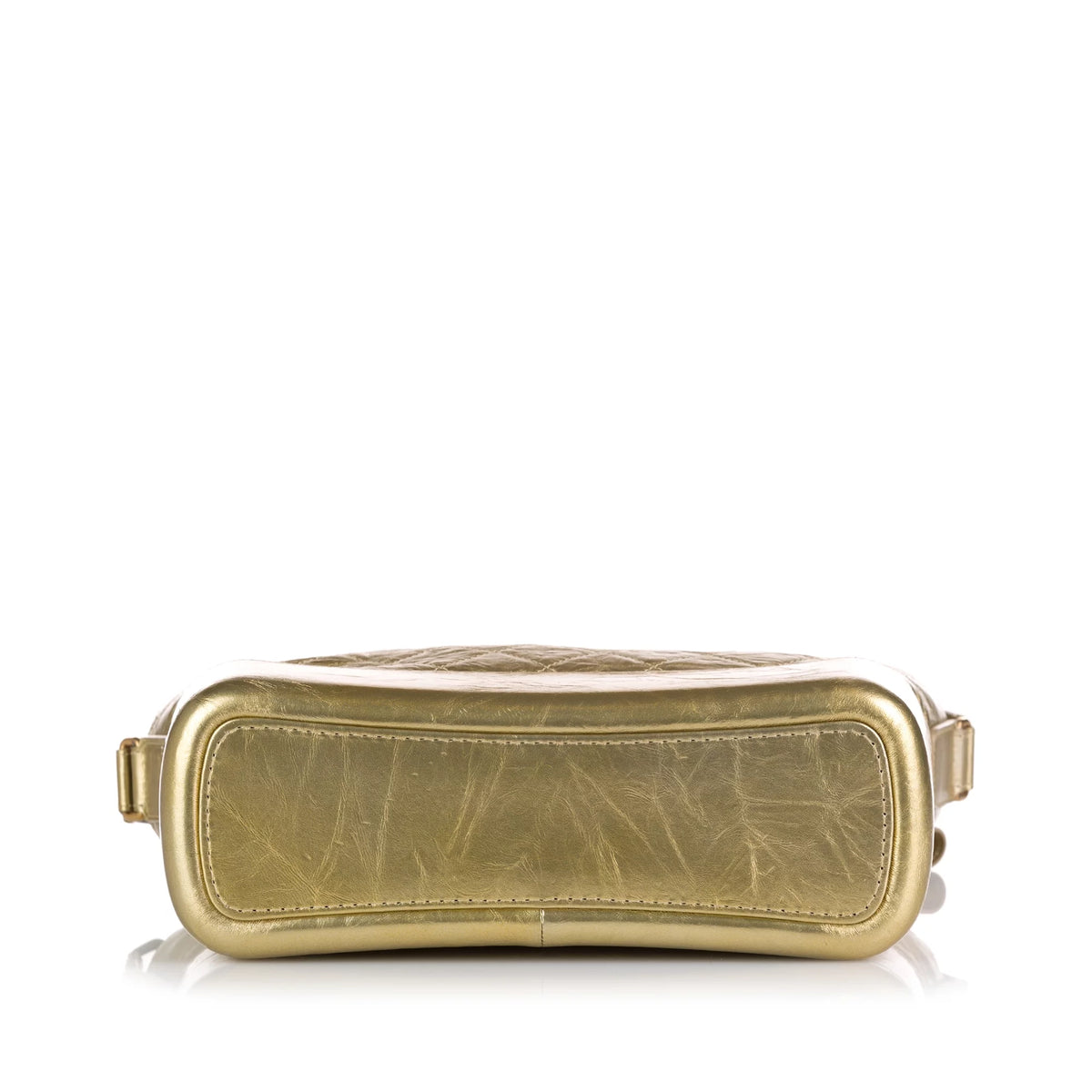 Used Authenticated Chanel Medium Gabrielle Hobo Lambskin Leather Gold Shoulder Bag Unisex (Good)
