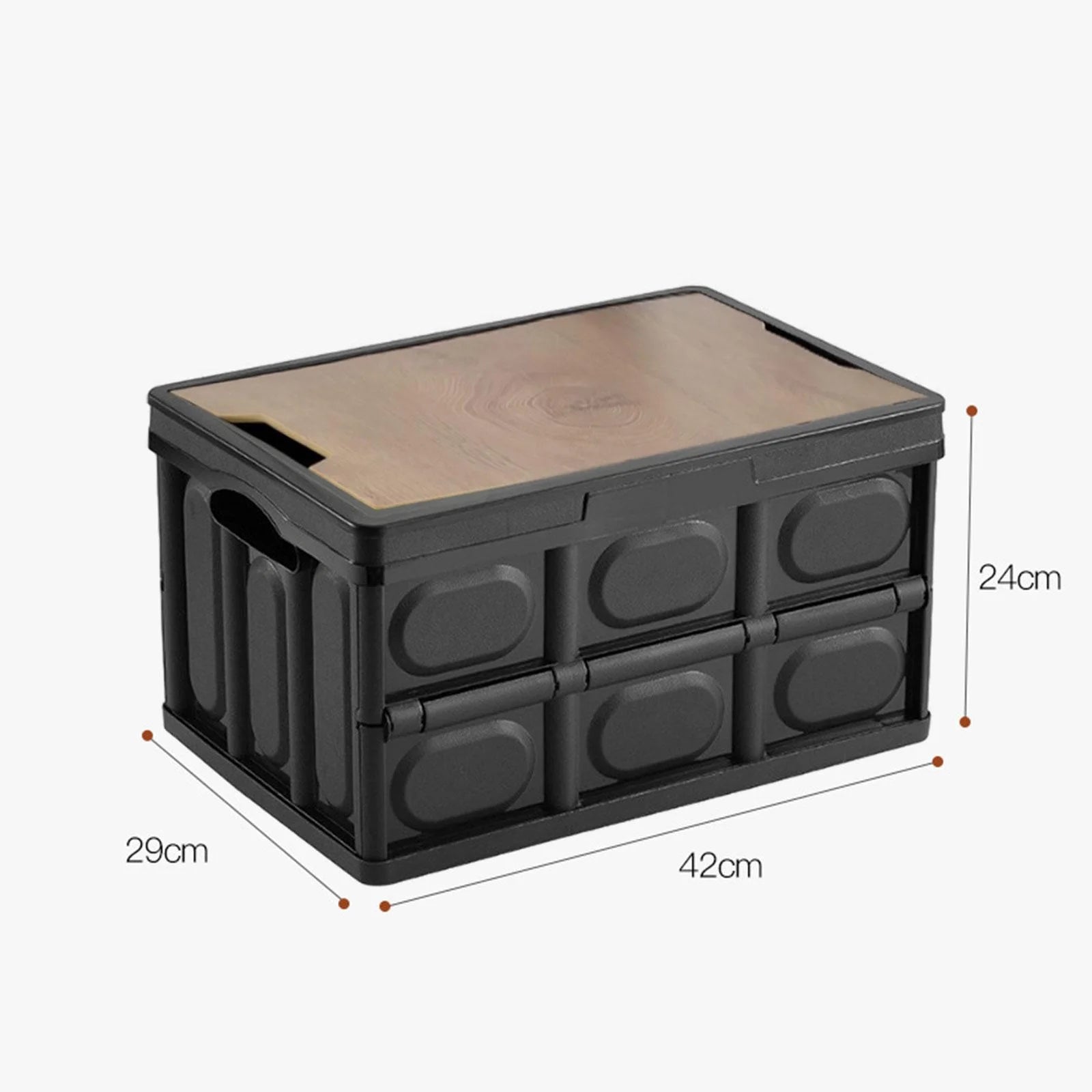 Car Trunk Organizer Folding Storage Box Collapsible Storage Bin Camping Containers for Wardrobe, Toys Dolls, Closet, Nursery 42cmx29cmx24cm