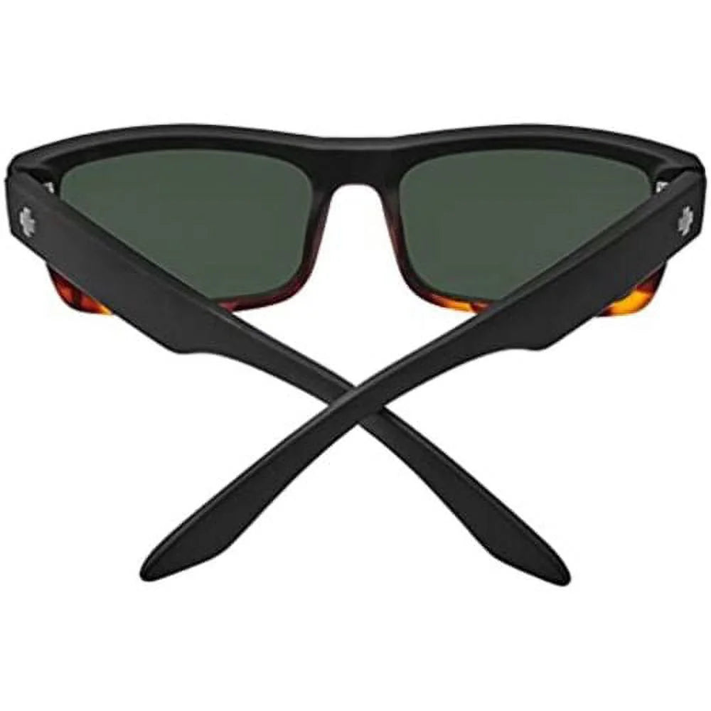 SPY Men Sunglasses Discord Lite Matte Black Tortoise Fade Gray Green Polarized