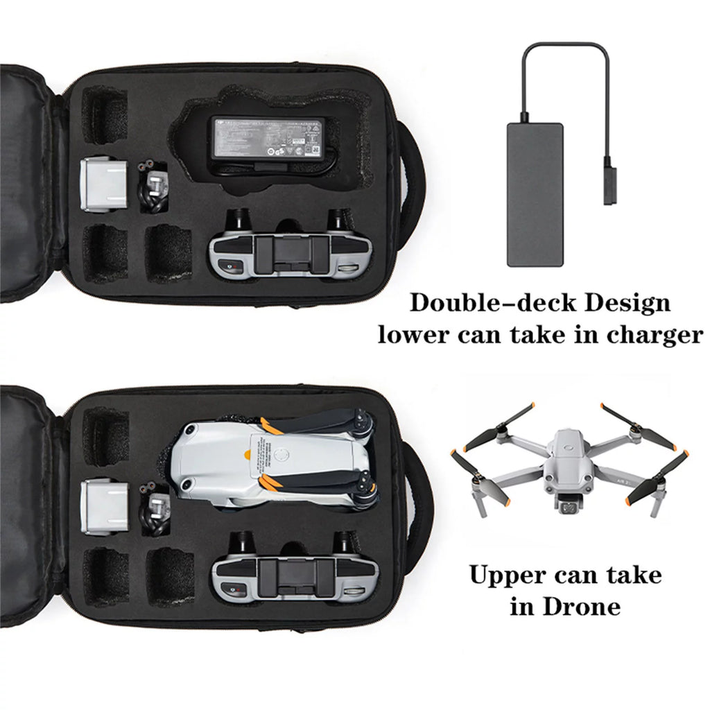 Bescita Shoulder Bag For Dji Air 2S Shockproof Canvas Storage Bag Charge Station Design