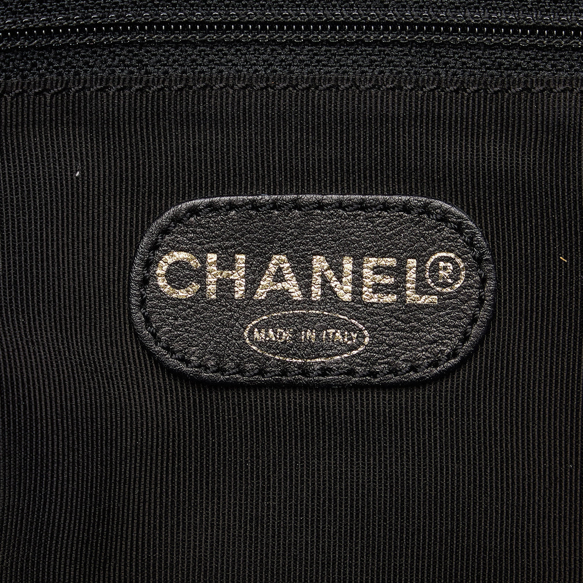 Secondhand Authenticated Chanel CC Tote Lambskin Leather Black Tote Bag Unisex (Good)