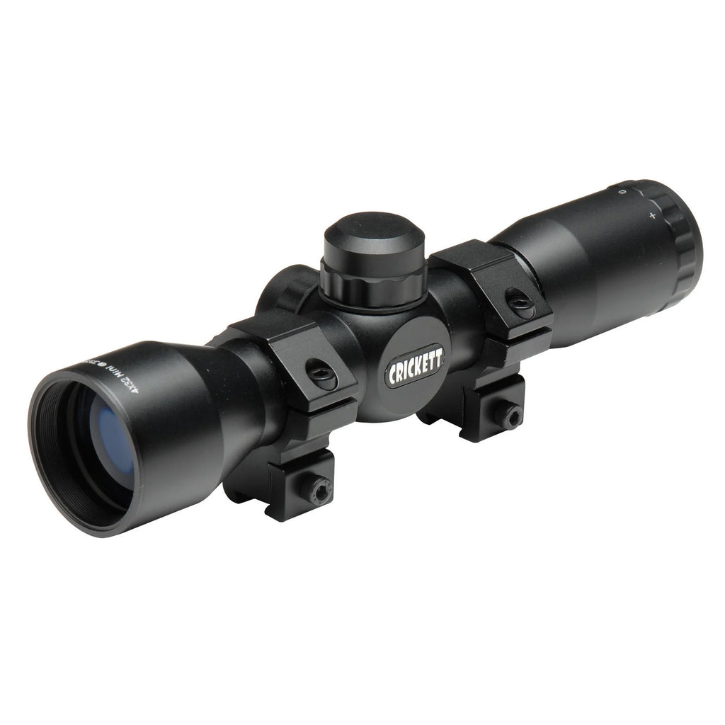 CRICKETT KSA SCOPE 4X 32MM OBJ 32 FT @ 100 YDS FOV 1" TUBE BLACK MATTE MIL-DOT