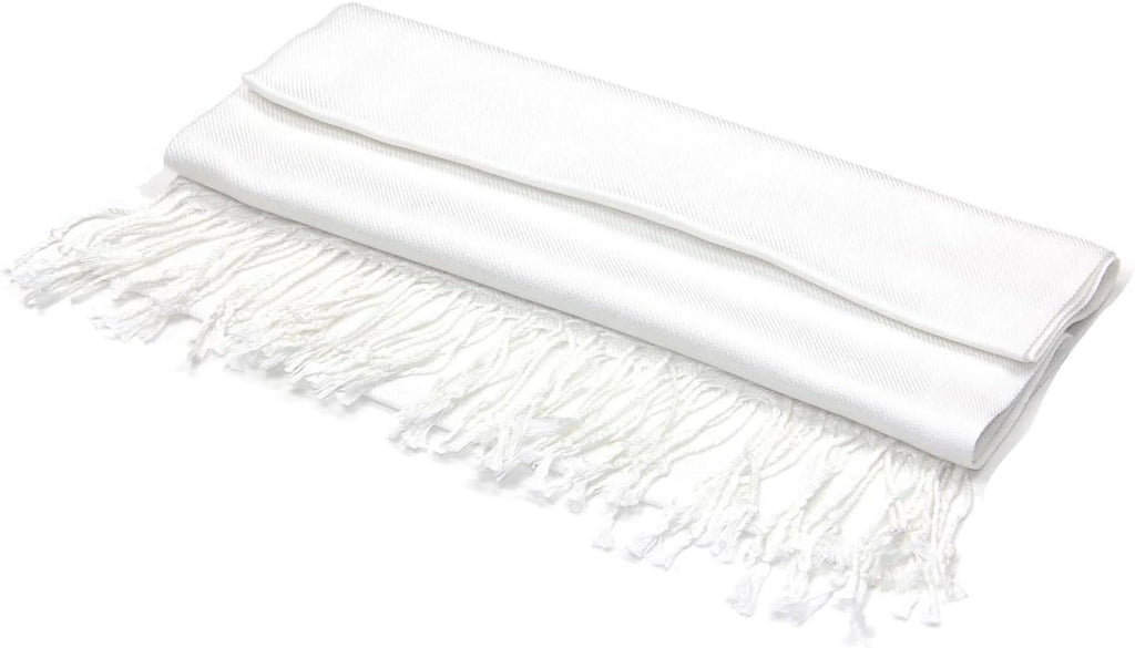 Achillea Large Soft Silky Pashmina Shawl Wrap Scarf in Solid Colors