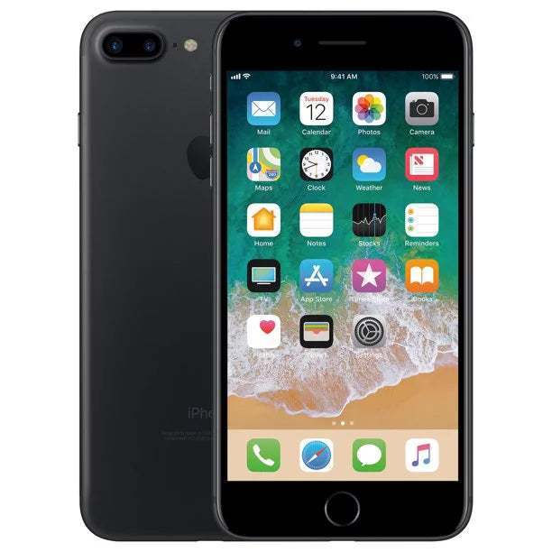 Restored Apple iPhone 7 Plus, 32 GB, Black - Fully Unlocked - GSM and CDMA compatible (Refurbished)