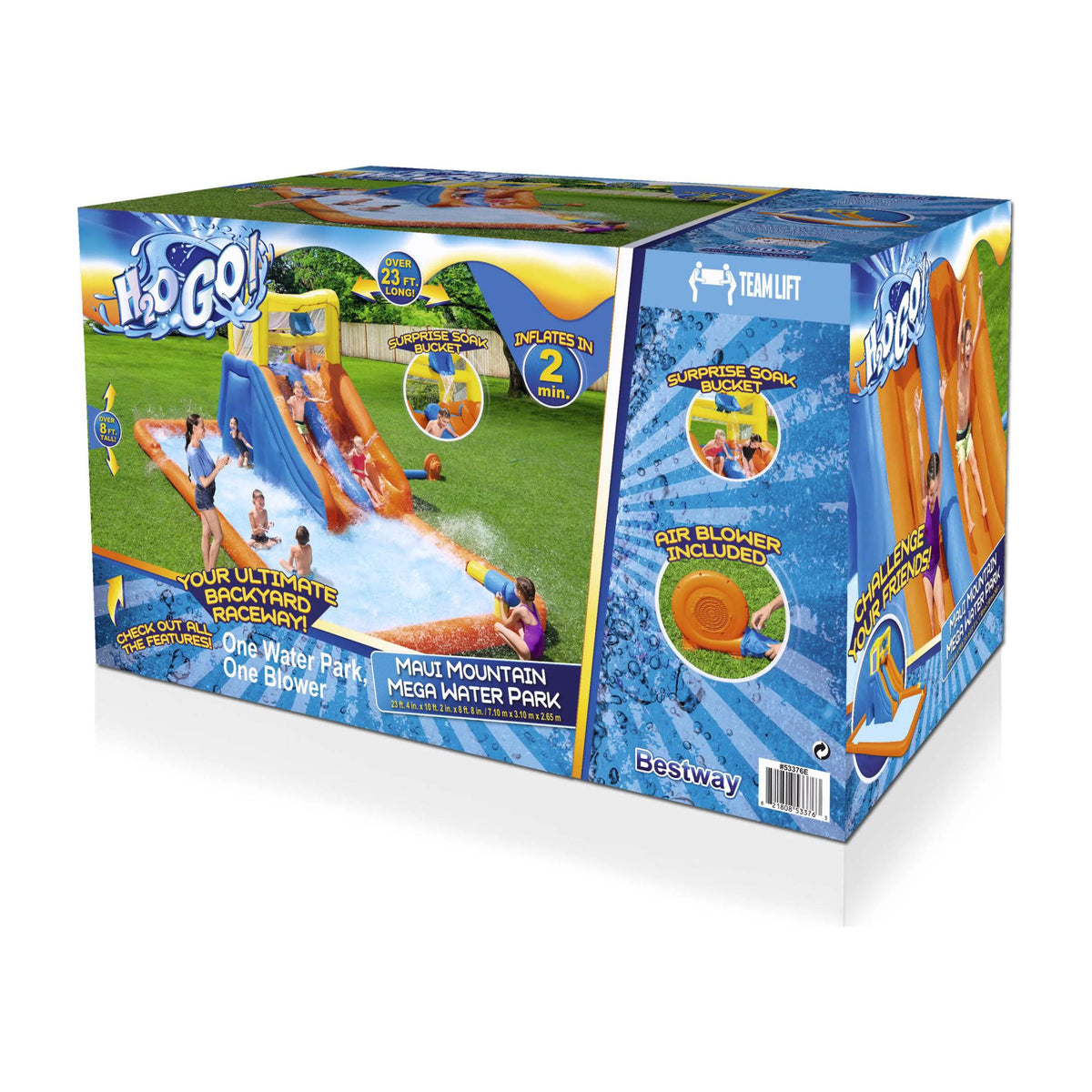 H2OGO! Maui Mountain Kids Inflatable Water Park 23' 4" Long