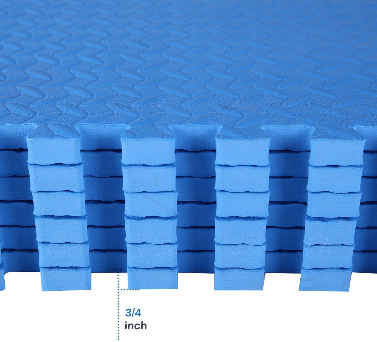 BalanceFrom 3/4 In. Thick High Quality EVA Foam Interlocking Tiles Puzzle Exercise Mat, 24 Sq. Ft.