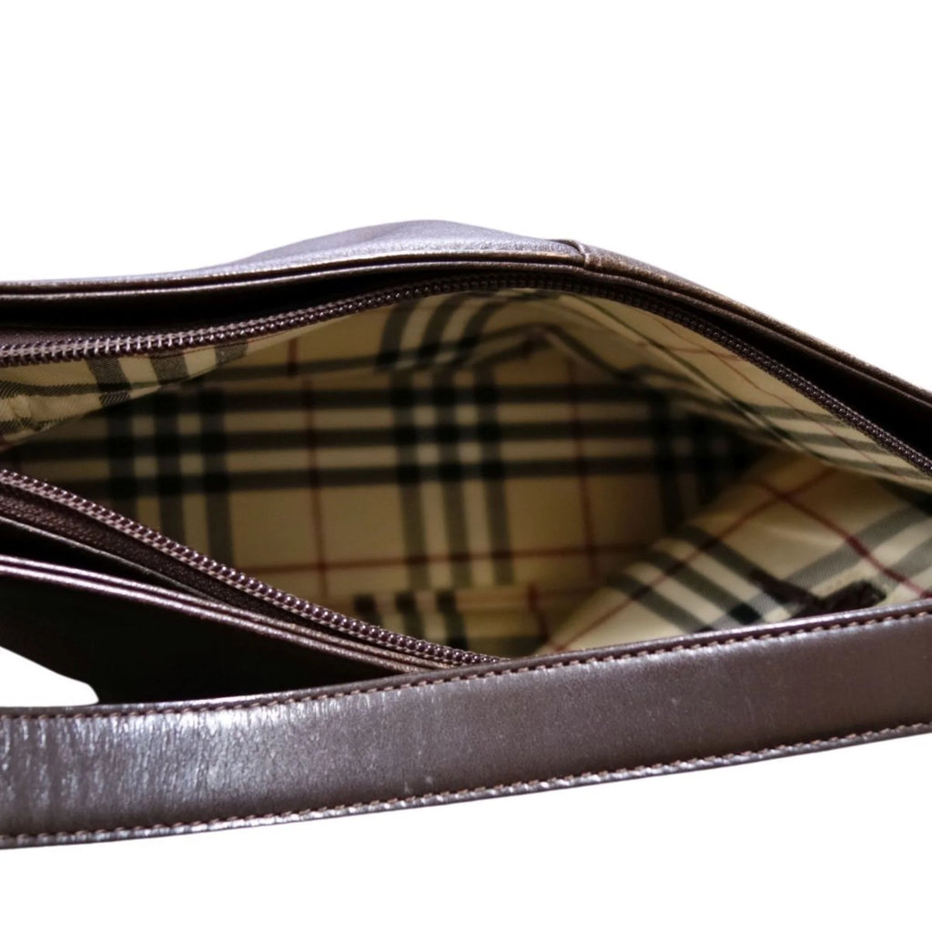 Used Burberry London BURBERRY LONDON Bag Handbag Tote Calf Leather Female Brown (Fair)