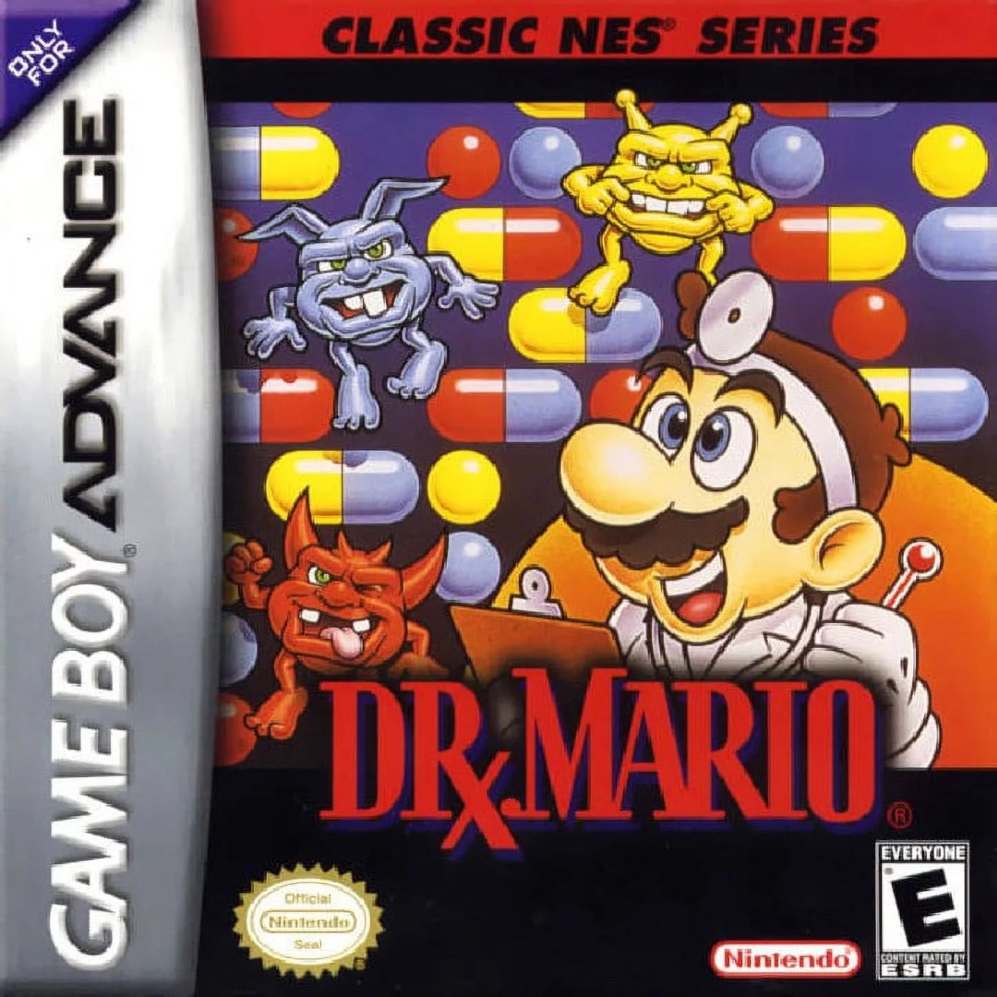 Restored Dr. Mario (Classic NES Series) (Nintendo GameBoy Advance, 2004) Puzzle Game (Refurbished)