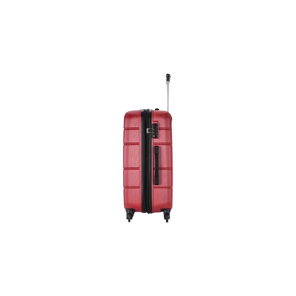 DUKAP RODEZ PC/ABS Plastic 4-Wheel Spinner Luggage Red (DKROD00M-RED)