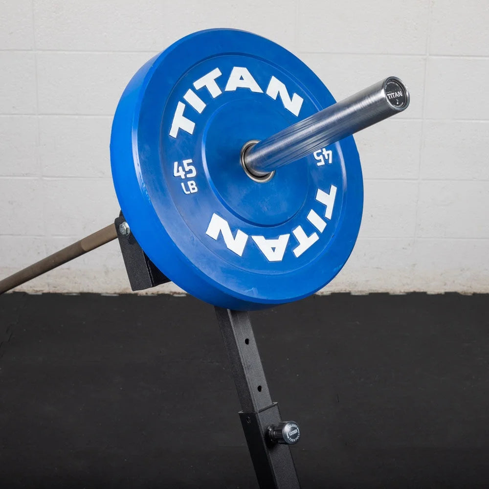 Titan Fitness Rackable Landmine Stand, Nylon Roller Barbell Rest Load Capacity 440 LB, Barbell Shoulder Press Landmine Attachment for Home Gym Strength Training Deadlift, Squat, Clean N Jerk Movements
