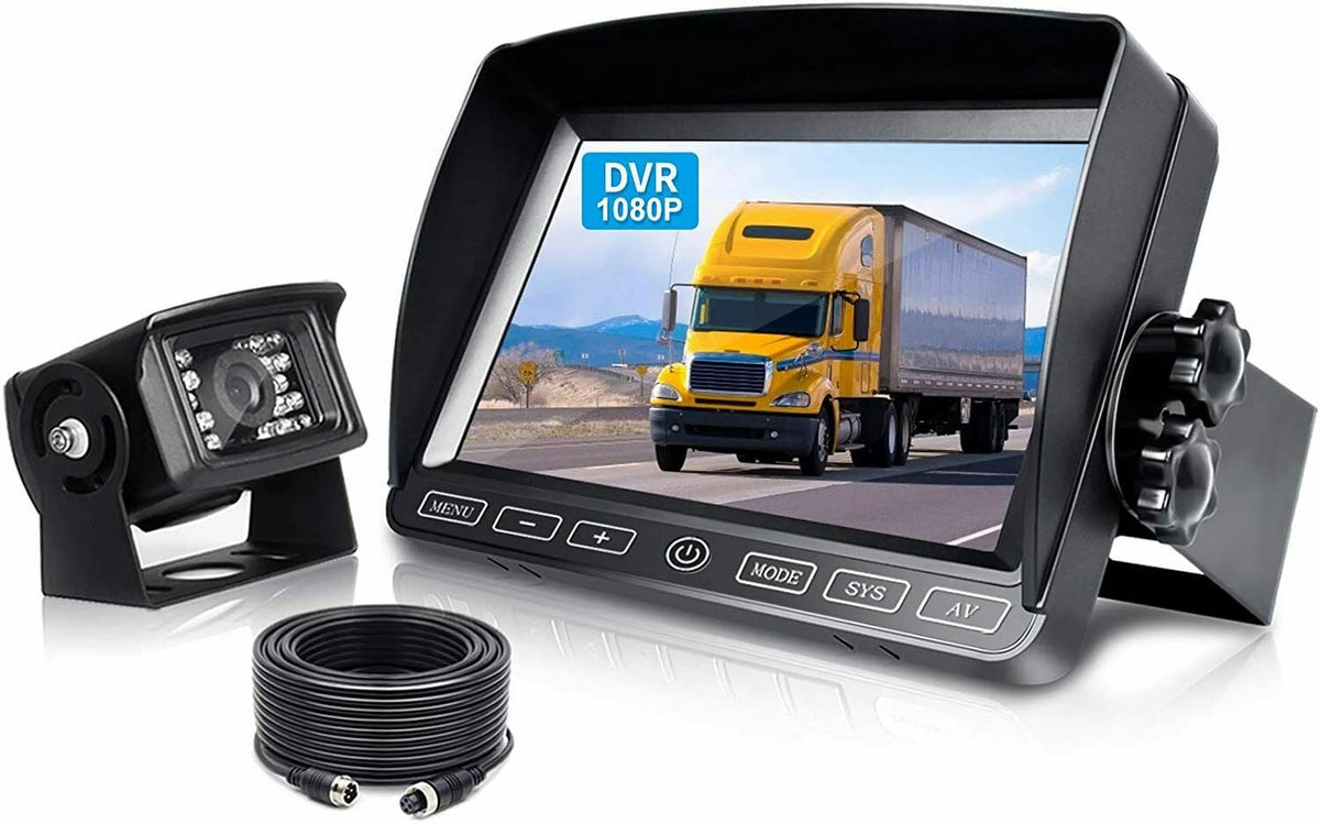 7” Monitor Rear View Backup Camera Parking System Night Vision For RV/Truck/Bus/Camper/Van/Pickup ZEROXCLUB WRMBY1