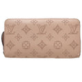 Used LOUIS VUITTON Zippy Wallet M61868 Long Monogram Mahina Magnolia (Pink) 083014 (Good)