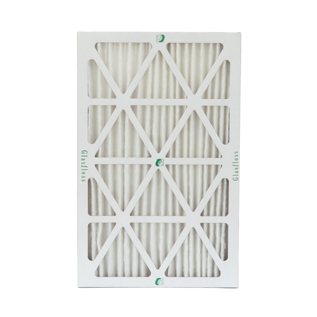 12 Pack of 16x24x2 MERV 10 Pleated 2" Inch Air Filters by Glasfloss. Actual Size: 15-1/2 x 23-1/2 x 1-3/4