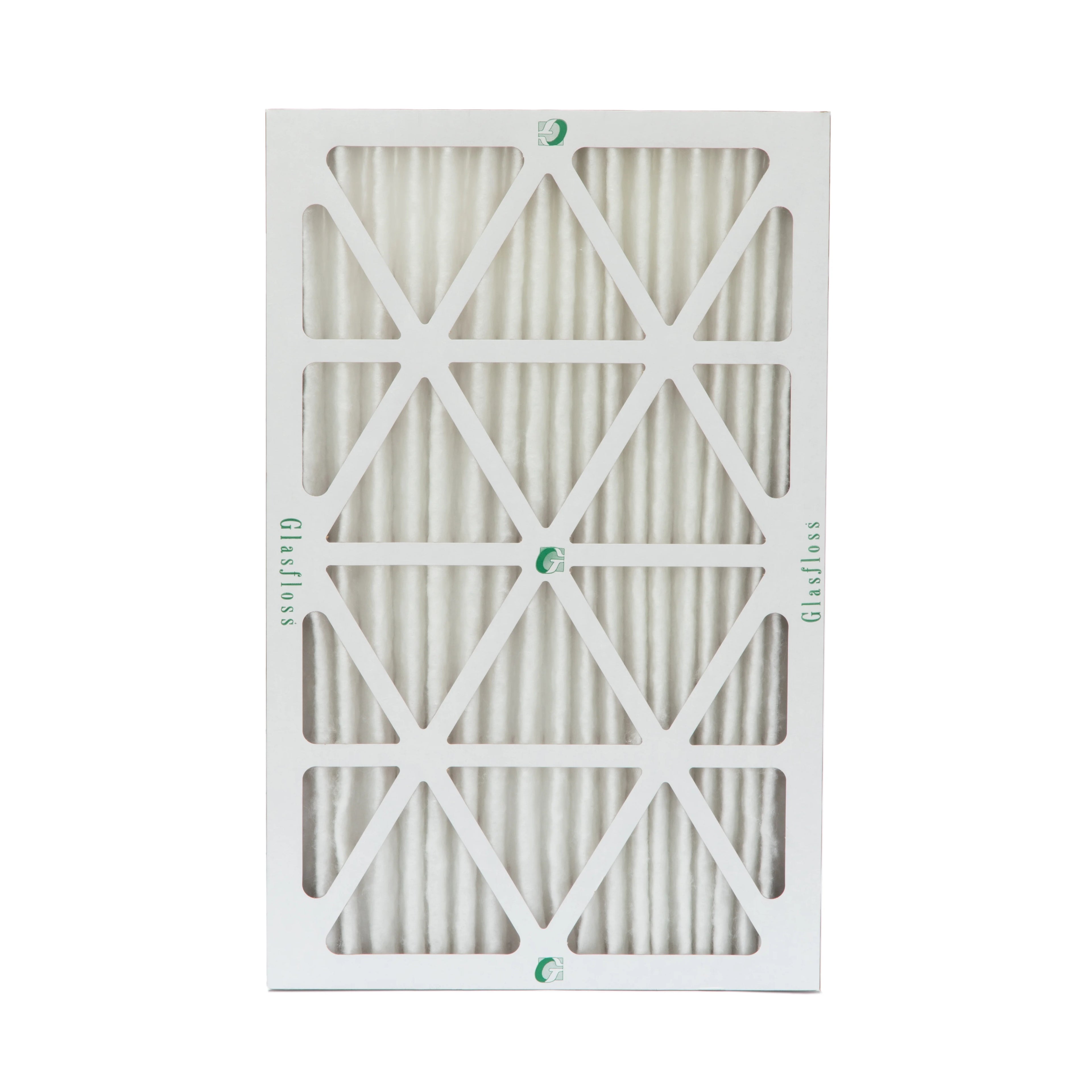 12 Pack of 16x24x2 MERV 10 Pleated 2" Inch Air Filters by Glasfloss. Actual Size: 15-1/2 x 23-1/2 x 1-3/4