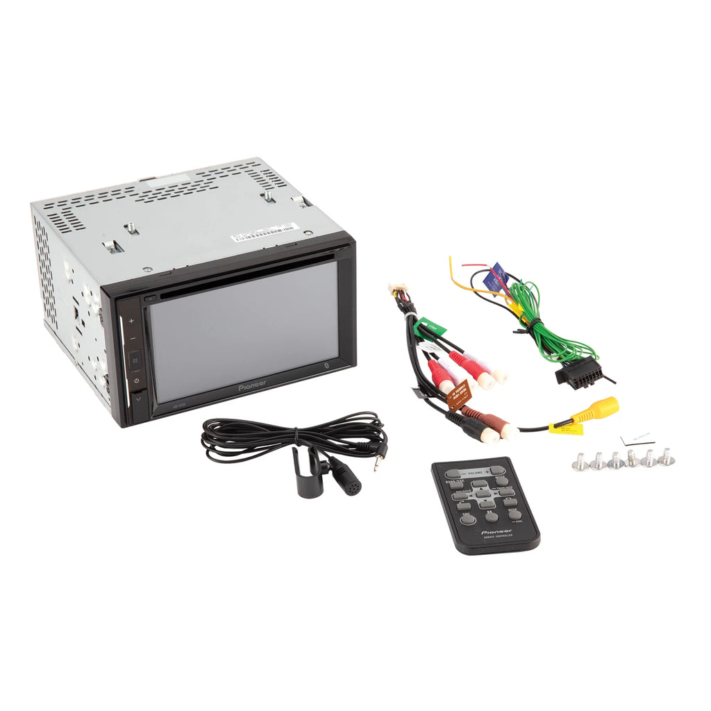 Pioneer 6.2  inch Resistive Touchscreen Back Up Camera Ready - DVD Receiver - Black