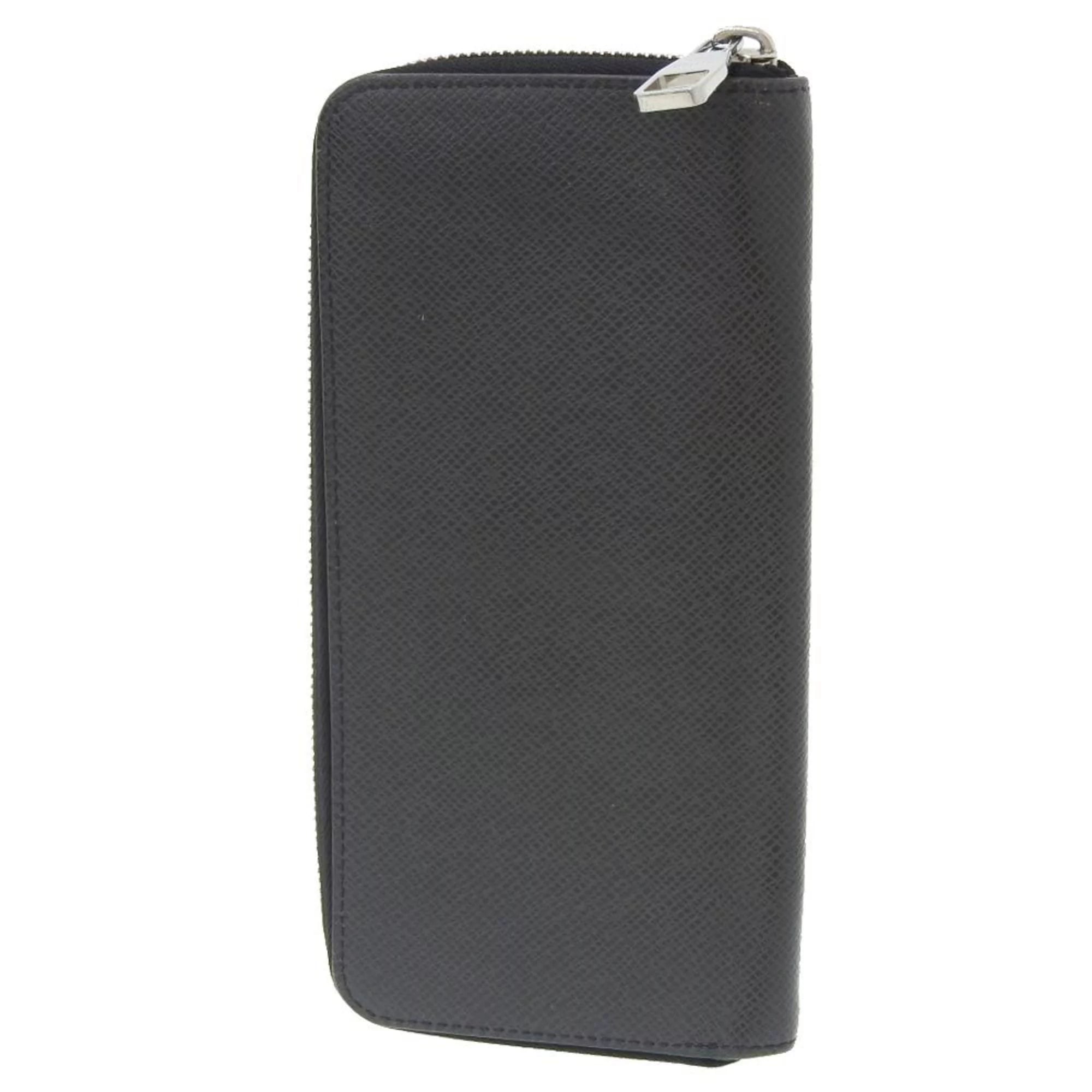 Secondhand Louis Vuitton LOUIS VUITTON Taiga Zippy Wallet Vertical Round Zipper Long Noir M30503 (Good)
