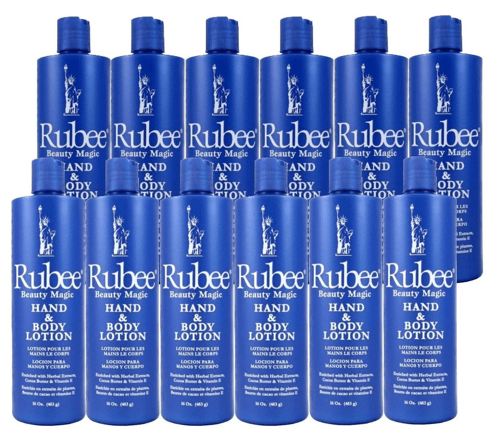 RUBEE HAND & BODY LOTION  16OZ- 12PACKS