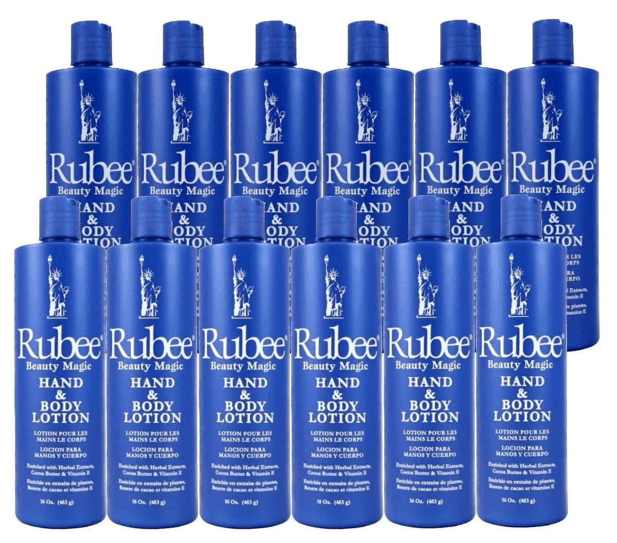 RUBEE HAND & BODY LOTION  16OZ- 12PACKS