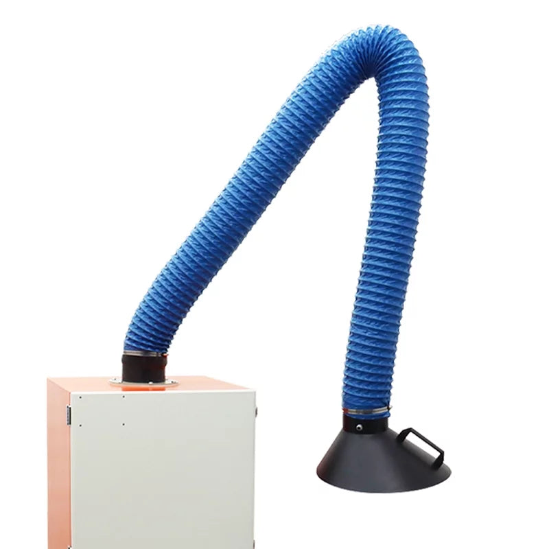 EQCOTWEA Mobile Welding Smoke Purifier Single Arm Welding Fume Extractor 220V