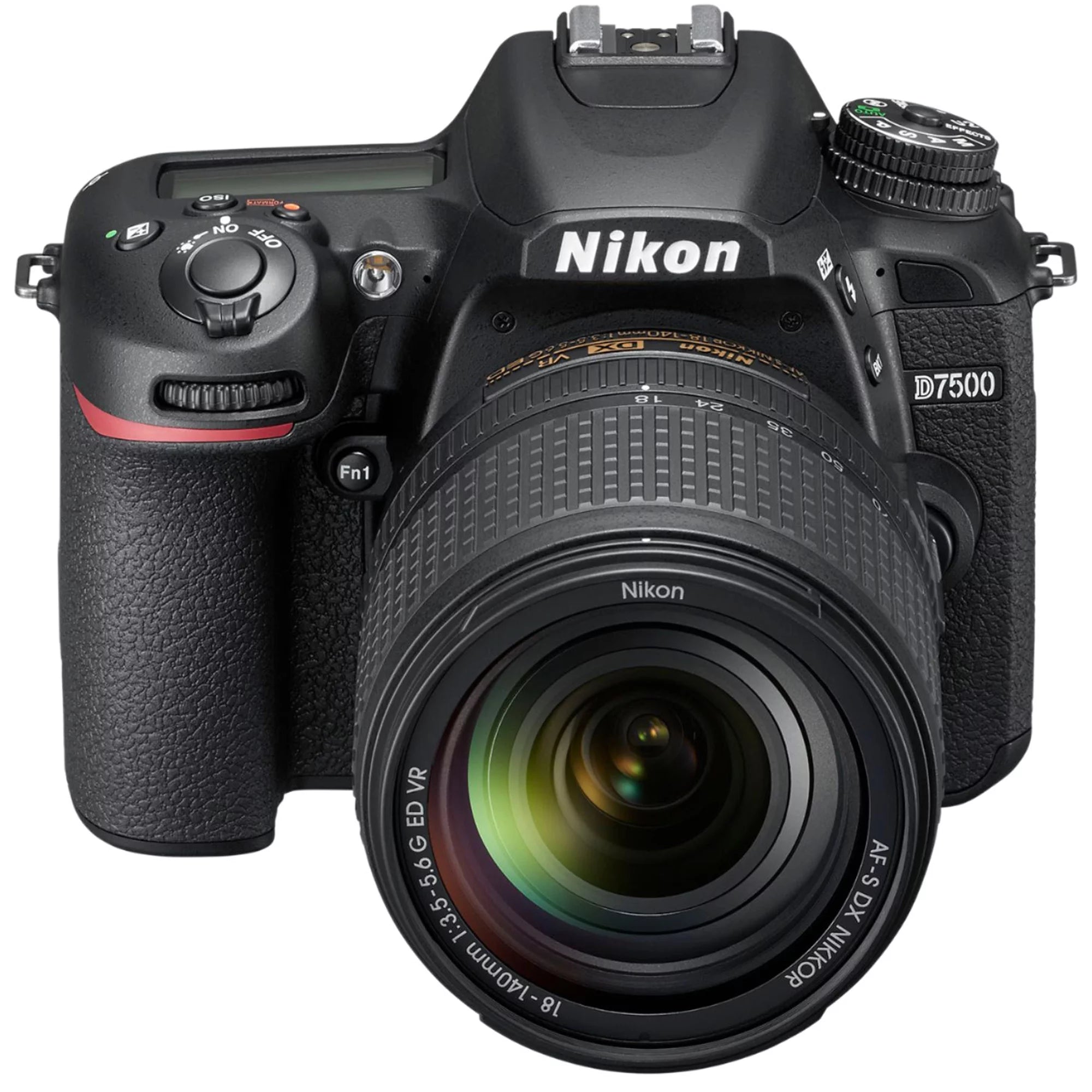 Nikon D7500 DSLR Camera with 18-140mm Lens + 2pcs SanDisk 64GB Memory Card + Case + Tripod + UV Filter + A-Cell Accessory Bundle