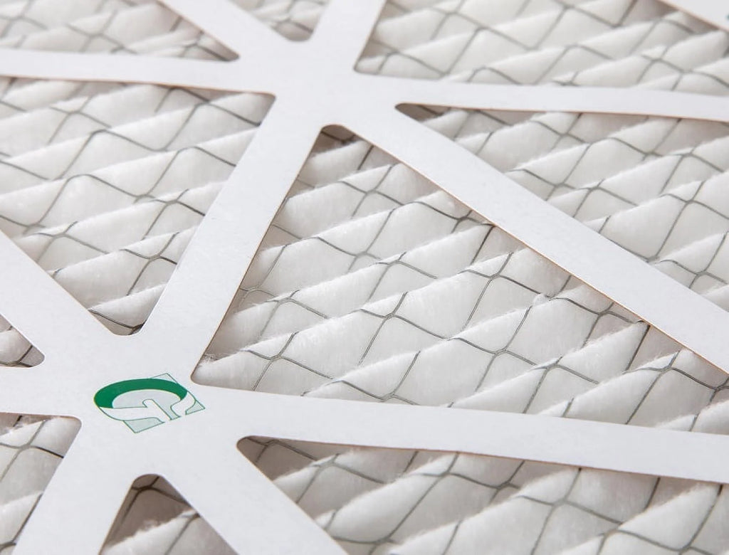 12 Pack of 10x24x1 MERV 10 Pleated Air Filters by Glasfloss. Actual Size: 9-1/2 x 23-1/2 x 7/8