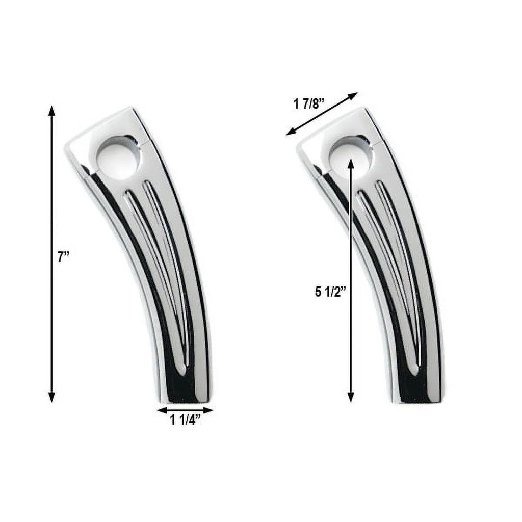 Krator 5.5" Chrome Motorcycle Handlebar Pullback Riser Compatible with Yamaha TX SR CS YX RD 350 400 500 600 650 750
