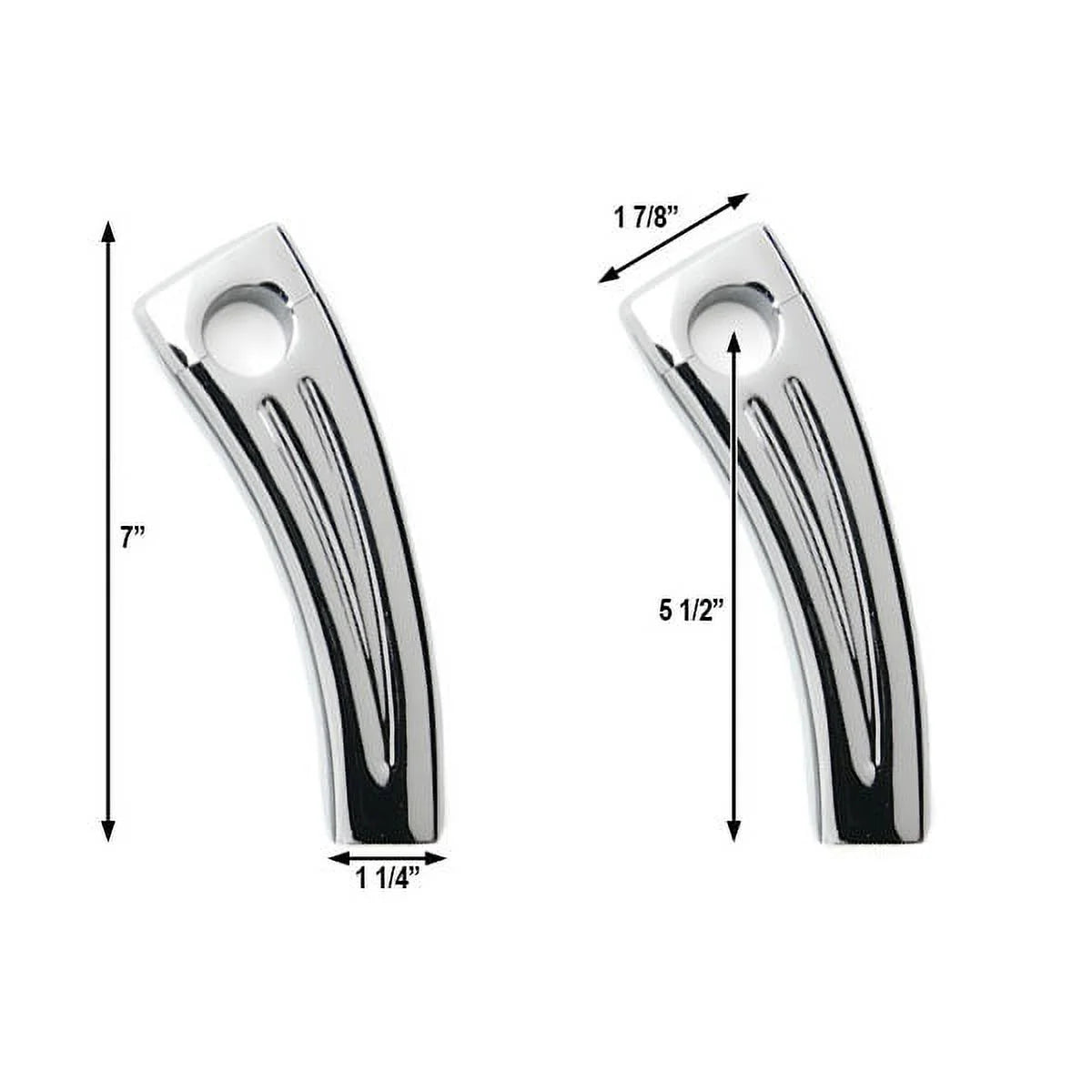 Krator 5.5" Chrome Motorcycle Handlebar Pullback Riser Compatible with Yamaha TX SR CS YX RD 350 400 500 600 650 750