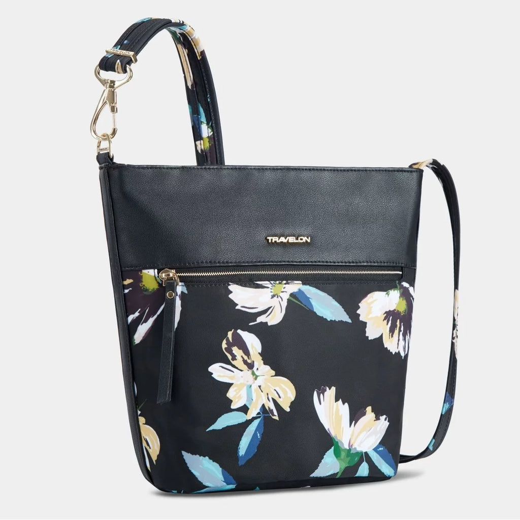 Travelon Addison Bucket Bag Midnight Floral - 43491-50C