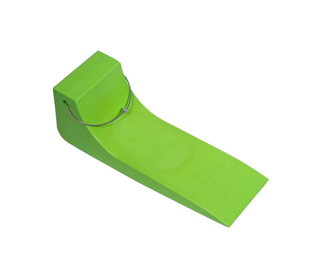 (4 Pack) 16"x5.5" Tire Skates for Tow Truck - Heavy-Duty Neon Safety Green Tire Skates for Car Hauler, Flat Bed, Wrecker, Rollback, Carrier Safety (High Visibility)