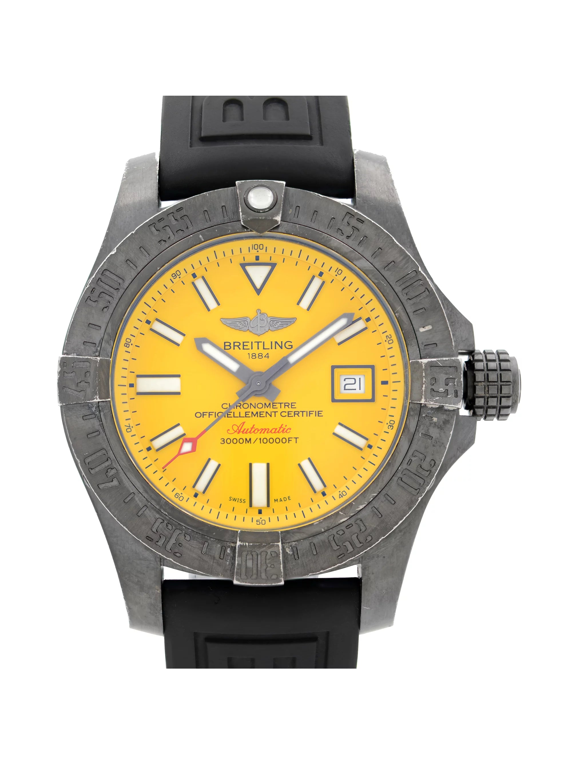 Breitling Avenger II Seawolf Black Metal Automatic Mens Watch M17331E2/I530-153S