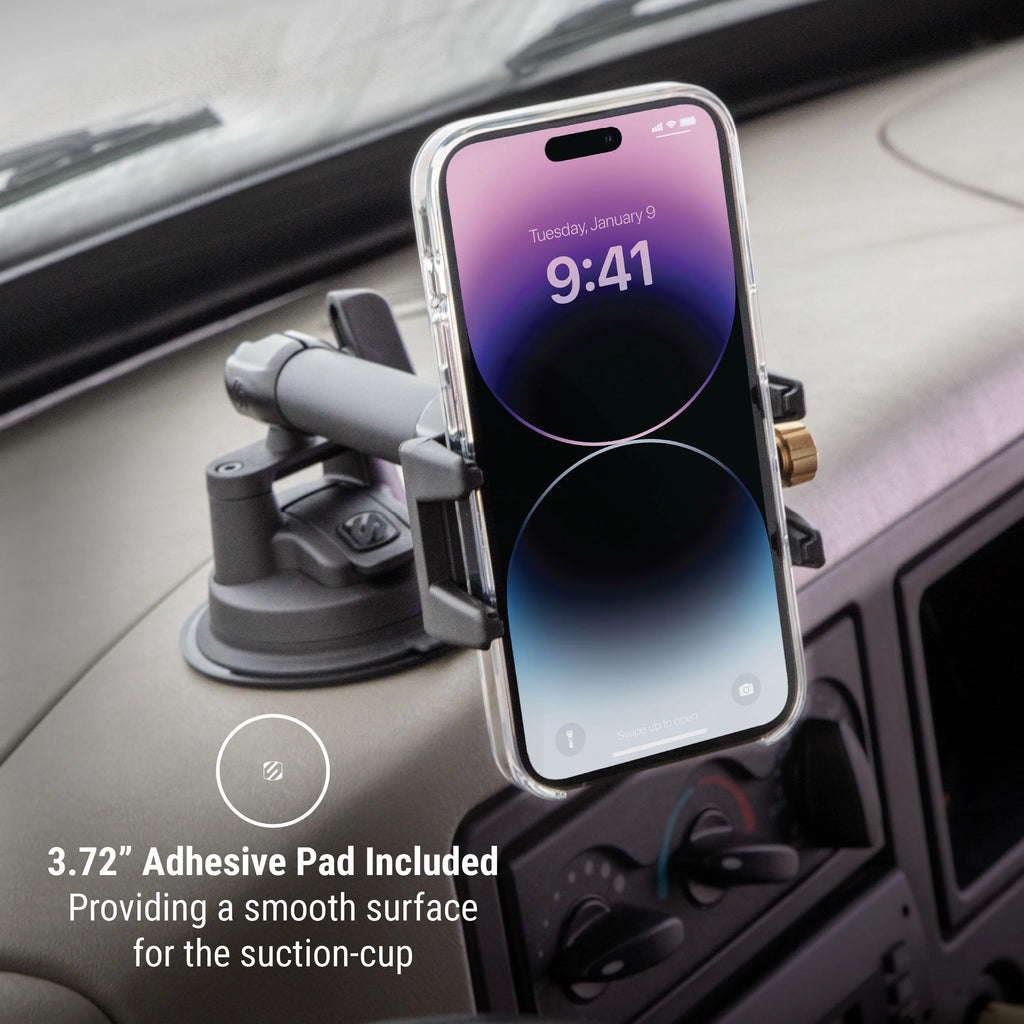 Scosche BMG1WDLHD-VA1 HDGrip XL Heavy Duty Suction Cup Window/Dash Phone Mount Black