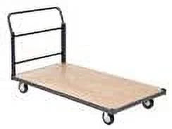 Global Industrial  Metal Bound Wood Deck Platform Truck - Blue - Capacity 1400 lbs